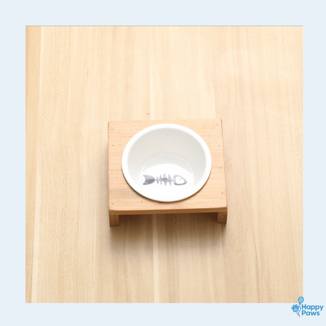 Chic Bamboo Feeder – Mangeoire Bambou & Céramique