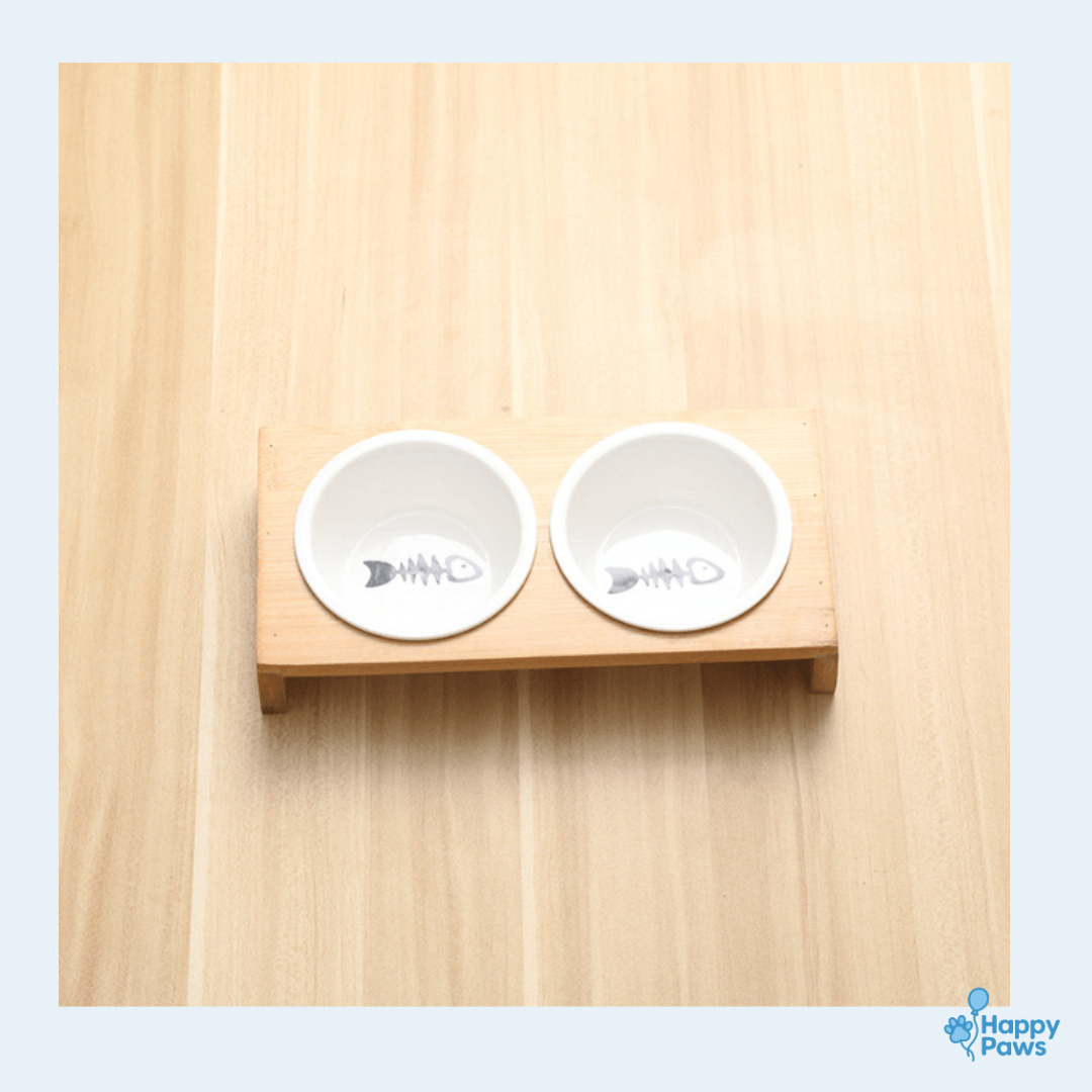 Chic Bamboo Feeder – Mangeoire Bambou & Céramique