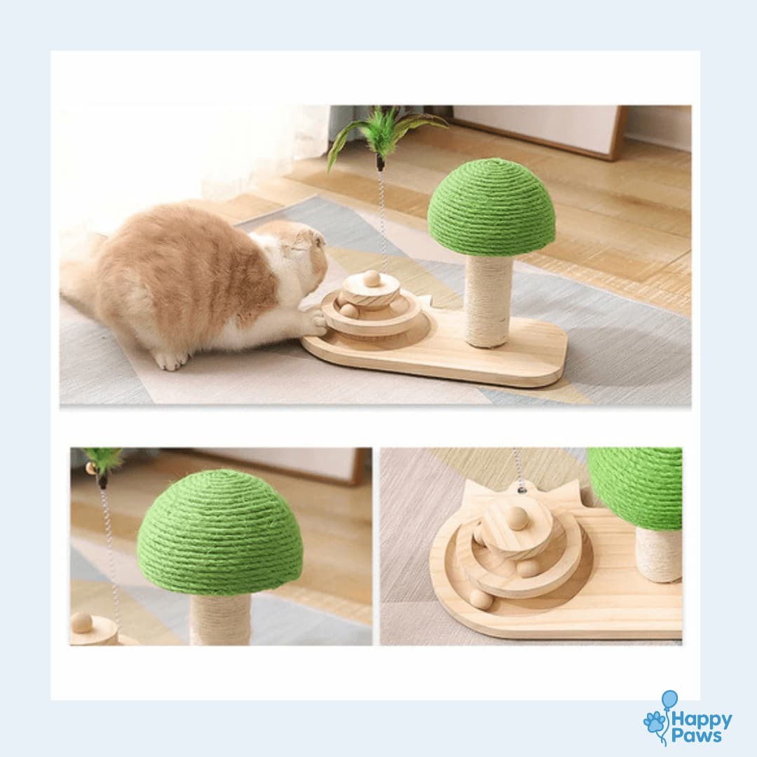 Play & Scratch Tree™ –Interactive Cat Scratching Post & Toy