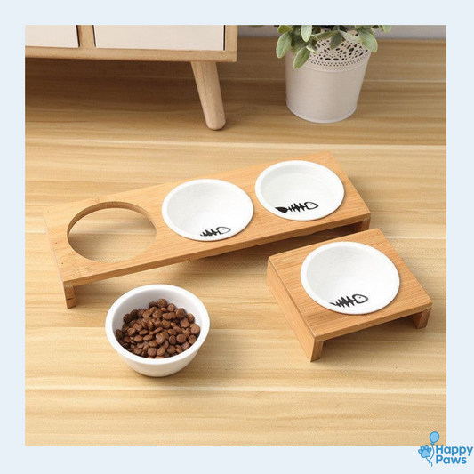 Chic Bamboo Feeder – Mangeoire Bambou & Céramique