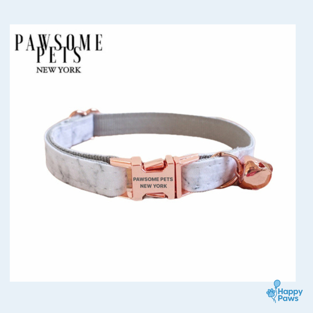 Marble Collar – Collier Chic Blanc Marbré