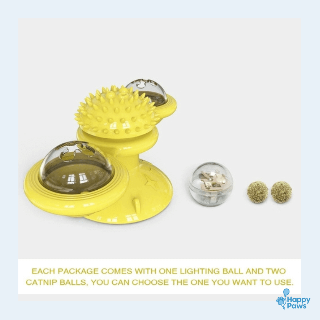 Cats Whirling LED Balls – Fun & Interactive Toy for Cats - HappyPaws