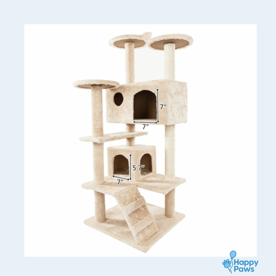 Sisal Climbing Tower – Tour à Grimper pour Chats - HappyPaws