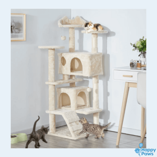 Sisal Climbing Tower – Tour à Grimper pour Chats - HappyPaws