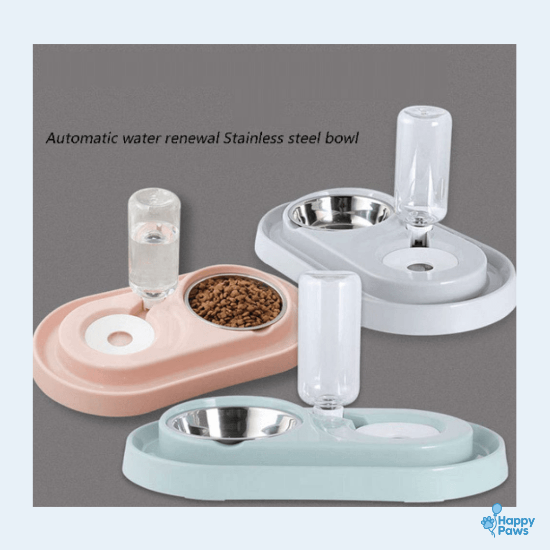 Smart Duo Bowl – Gamelle & Fontaine 2 - en - 1 - HappyPaws